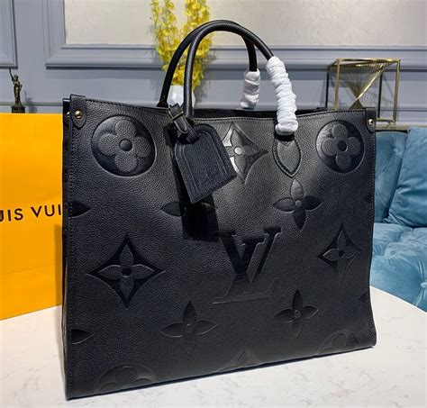 louis vuitton onthego mm tote bag monogram empreinte leather|Louis Vuitton onthego mm monogram.